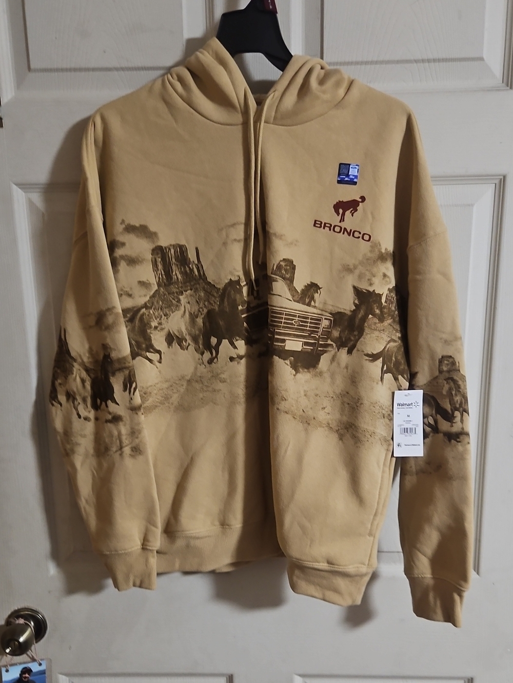 Ford Bronco Men’s Graphic Fleece Hoodie: KALUA MIST: NEW WITH TAGS: SIZE M
